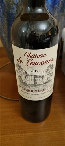 Bordeaux Saint-Émilion Grand Cru Grand Cru Château Lescours 2017