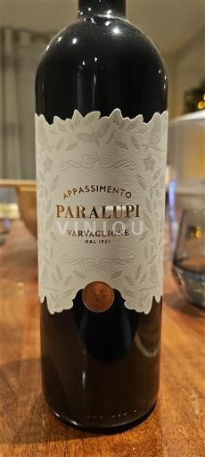 Apulie Susumaniello Salento Varvaglione Paralupi Appassimento 2022