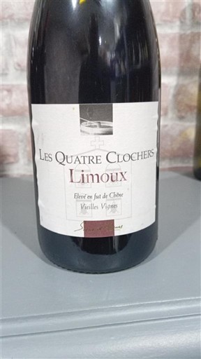 Wijnen Rouge sec Vieilles Vignes fût de chêne Les Quatre Clochers Non millésimé Frankrijk Languedoc Limoux AOC