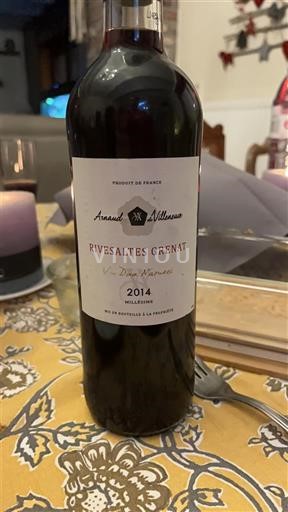 Roussillon Rivesaltes Arnaud de Villeneuve Rivesaltes Grenat 2014