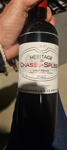 Bordeaux Haut-Médoc Château Chasse-Spleen Héritage de Chasse-Spleen 2022
