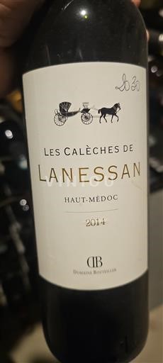 Vinos Rouge sec Les Calèches de Lanessan Château Lanessan 2014 Francia Burdeos Haut-Médoc AOC