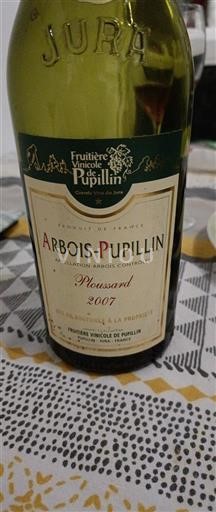 Jura Arbois-Pupillin Fruitière Vinicole de Pupillin Ploussard 2007