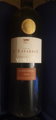 Roussillon Côtes-du-roussillon Château L'Esparrou Le Mas Grand 2009
