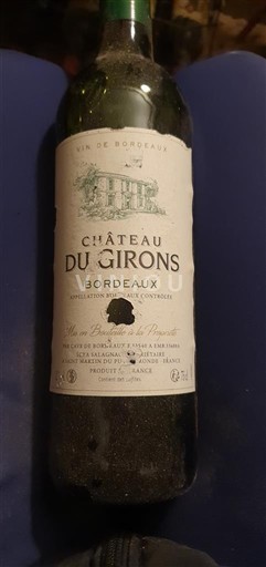 Bordeaux Château Girons Senza annata
