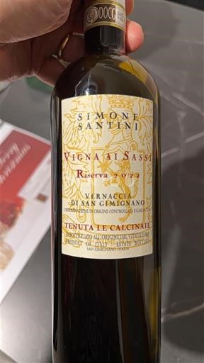Toscana Vernaccia di San Gimignano Tenuta Le Calcinaie Vigna ai Sassi Riserva 2022