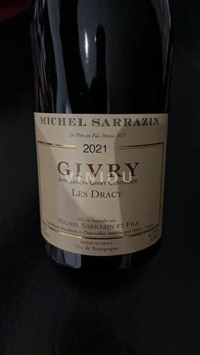 Vinos Rouge sec Les Dracy Michel Sarrazin et Fils 2021 Francia Borgoña Givry AOC
