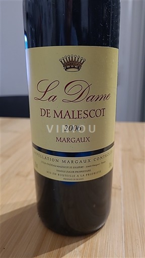 Bordeaux Margaux Château Malescot St. Exupéry La Dame de Malescot 2006