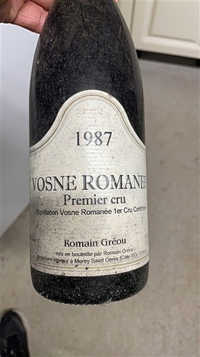 Burgund Vosne-Romanée Premier Cru Romain Gréou 1987