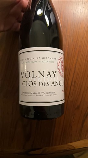 Bourgogne Volnay Premier Cru Domaine Marquis d'Angerville Clos des Angles 2023