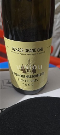 Alzacija Alsace Grand Cru Grand Cru Les viticulteurs de hunawihr Pinot Gris Grand Cru Hatschbourg 2009
