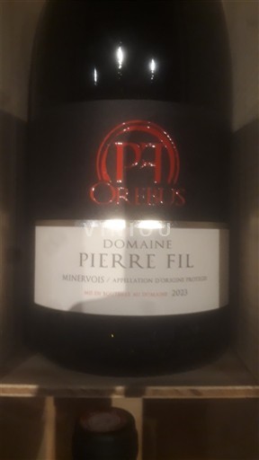 Víno Rouge sec Orphus Domaine Pierre Fil 2023 Francie Languedoc Minervois AOC