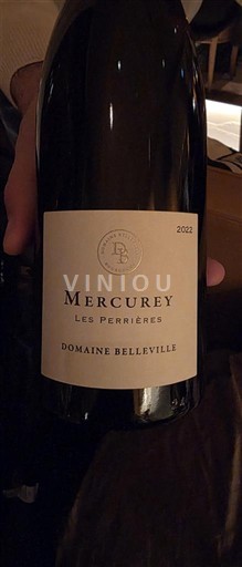 Burgundy Mercurey Domaine Belleville Les Perrières 2022