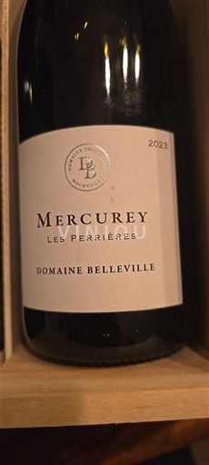 Borgoña Mercurey Domaine Belleville Les Perrières 2023