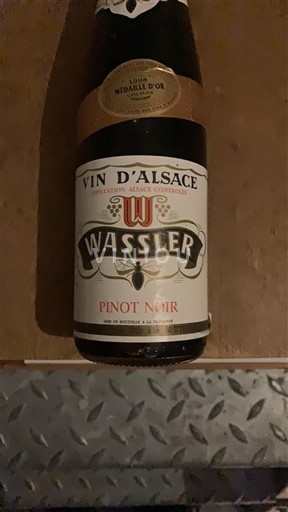 Vine Rouge sec Wassler 1998 Frankrig Alsace Vin de France