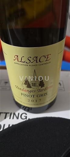Alzacija Alsace Grand Cru Vendanges Tardives Les viticulteurs de hunawihr Pinot Gris Vendanges Tardives 2017