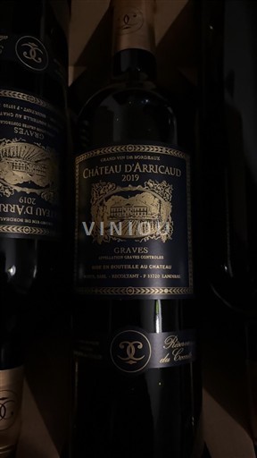 Bordeaux Graves Château Arricaud Réserve du Comte 2019