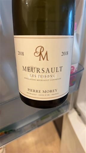 Burgundy Meursault Pierre Morey Les Tessons 2018
