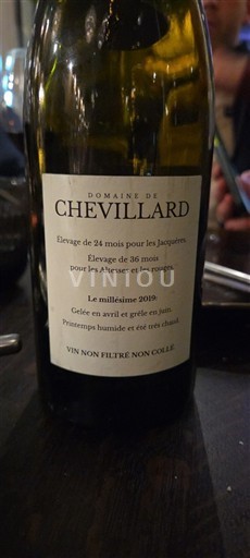 Savoie en Bugey Roussette de Savoie Domaine Chevillard 2019