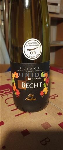 Alsasko Sylvánské zelené Château Bernard Becht Été Indien 2024