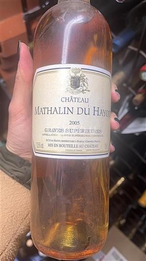 Bordeaux Graves Supérieures Château Mathalin du Hayot 2005