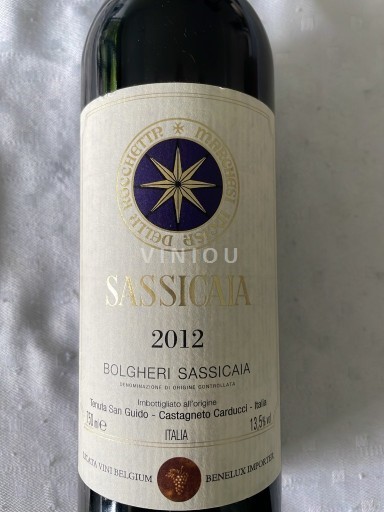 Vin Bolgheri Tenuta San Guido - Sassicaia - 2012 - Recenzii
