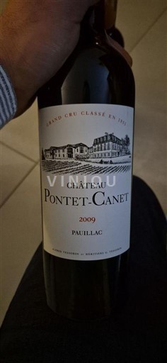 Burdeos Pauillac Grand Cru Classé Château Pontet-Canet 2009