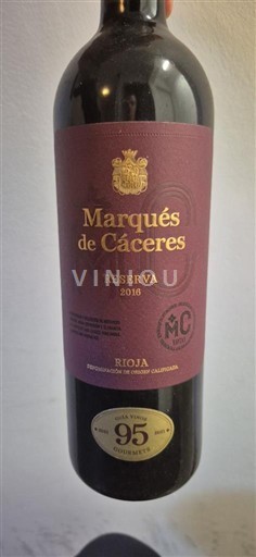 La Rioja Rioja Marqués de Cáceres Reserva 2016