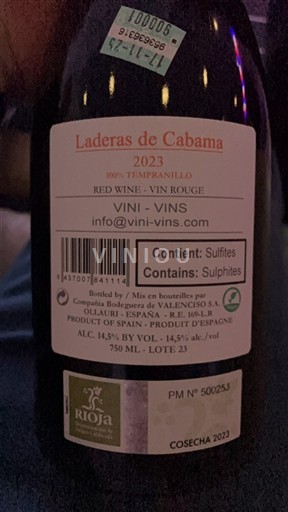 La Rioja Rioja Laderas de Cabama 2023