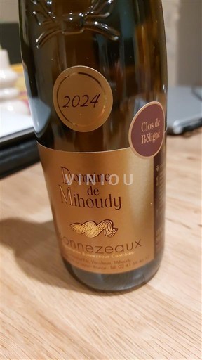 Vinos Blanc liquoreux Clos de Beligné Domaine Mihoudy 2024 Francia Valle del Loira Bonnezeaux AOC
