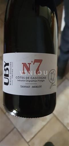 Sud-Vest Côtes de Gascogne Domaine Uby N°7 Nemilésimat