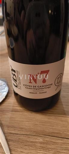Sudoeste Côtes de Gascogne Domaine Uby N°7 Sin añada