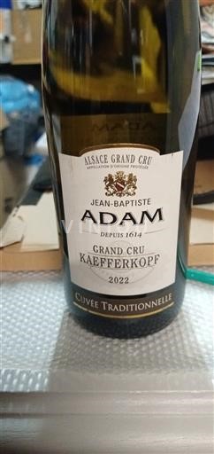 Alsazia Non specificato Grand Cru Jean-Baptiste Adam Traditionnelle 2022