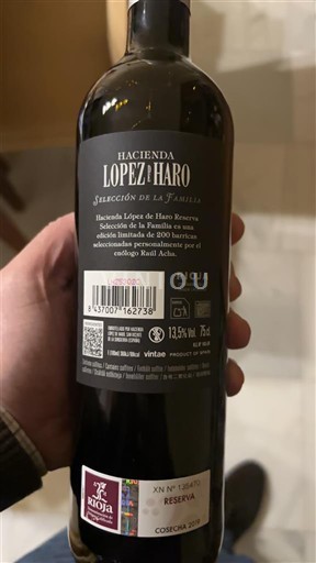 La Rioja Rioja Hacienda Lopez de Haro Selección de la Familia 2017
