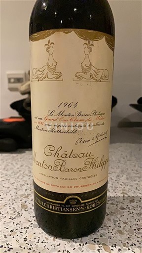 Bordeaux Pauillac Château Mouton Baron Philippe 1964