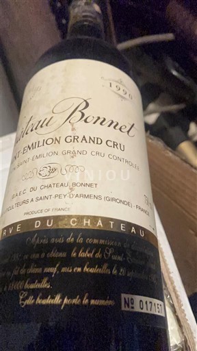 Bordeaux Saint-Émilion Grand Cru Grand Cru Château Bonnet 1990