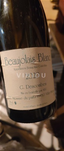 Beaujolais Non specificato G. Descombes 2020