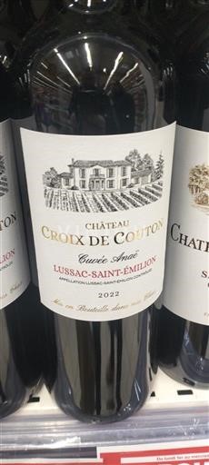 Burdeos Lussac-Saint-Émilion Château Croix de Couton Spéciale 2022