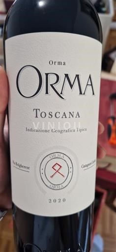 Tuscan Wines Unspecified Orma Orma 2020