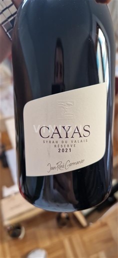 Valais Syrah du Valais Jean-René Germanier Cayas Réserve 2021