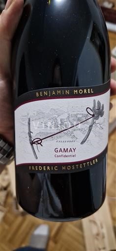 Vaud Côtes de l'Orbe AOC Frédéric Hostettler Gamay Confidentiel 2022