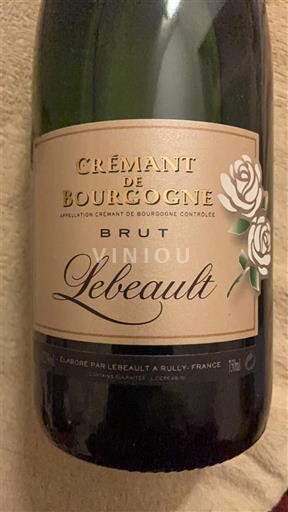 Burgundy Crémant de Bourgogne Lebeault Non-Vintage