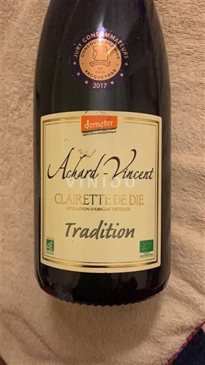 Rhônedalen Clairette de Die Achard-Vincent Tradition 2017