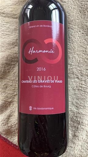 Bordeaux Côtes-de-bourg Château Les Graves de Viaud Harmonie 2016