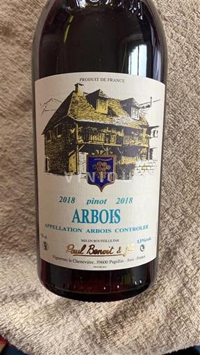 Jura Arbois Paul Benoit & Fils Pinot 2018