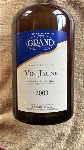 Jura Côtes-du-Jura Domaine Grand Frères 2003