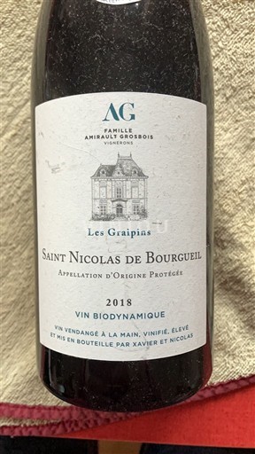Loire-dalen Saint-Nicolas-De-Bourgueil Famille Amirault Grosbois Les Graipins 2018