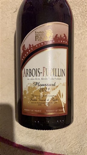 Jura Arbois-Pupillin Fruitière Vinicole de Pupillin Ploussard 2021