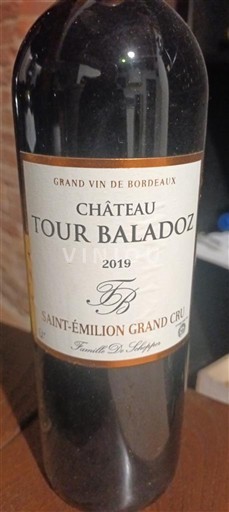 Burdeos Saint-Émilion Gran Cru Grand Cru Château Tour Baladoz 2019