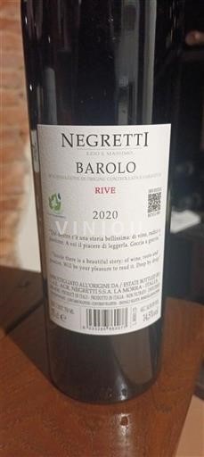 Piemonte Barolo Negretti Rive 2020